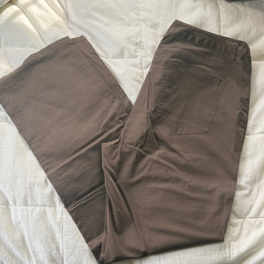 Talbots Women's Straight-Leg Pants in Deep Brown